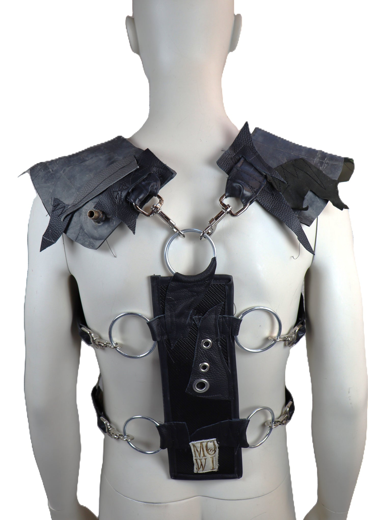 Harnisch mit Gasmaske