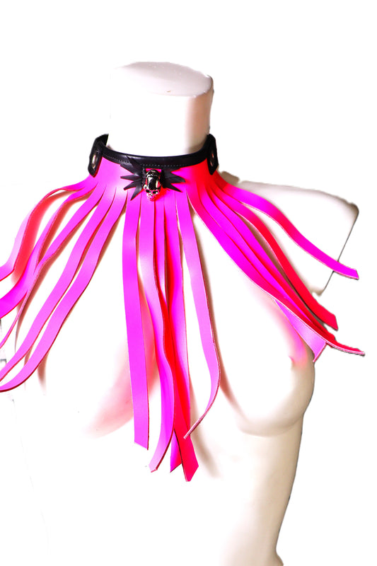 Leder-Fransen-Halsschmuck