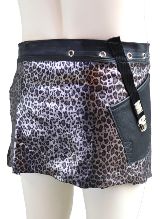 Lederrock mit Po Tasche kurz