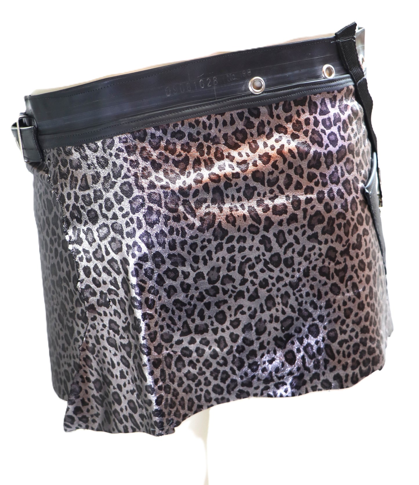 Lederrock mit Po Tasche kurz