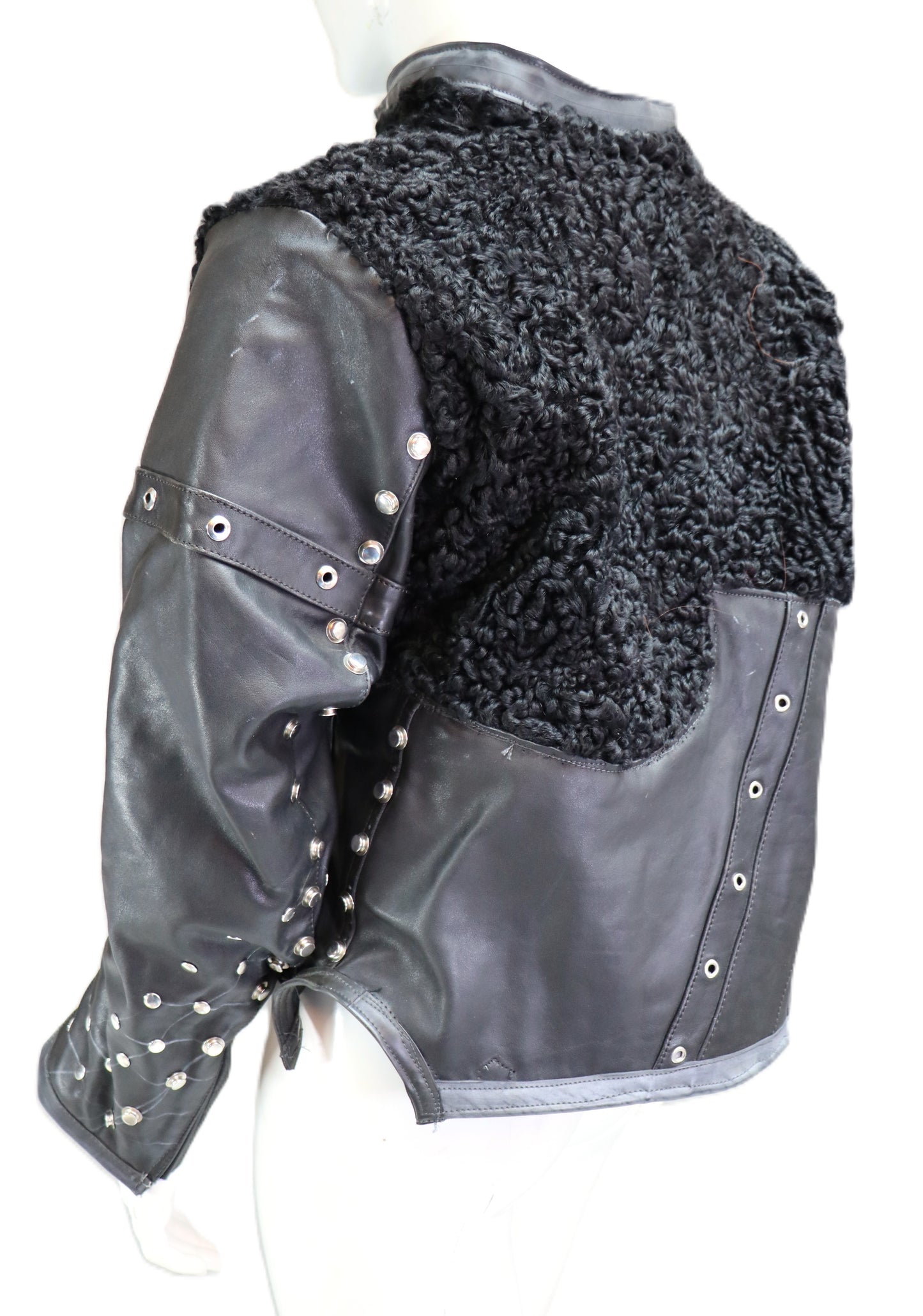 Leder/Persianer Jacke