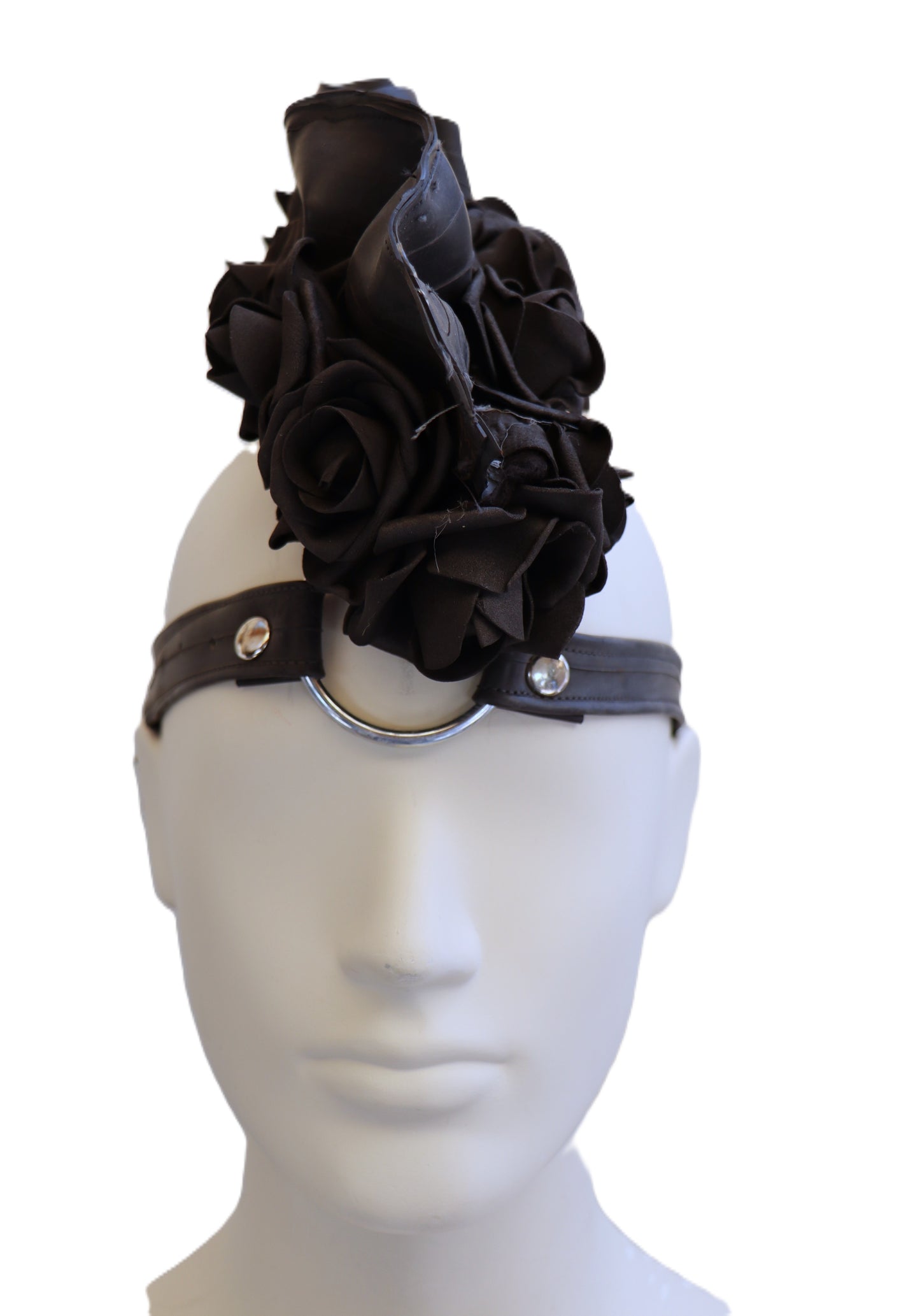 Gummi Irokese mit schwarzen Rosen